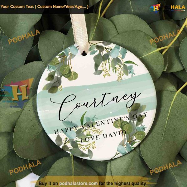 Botanical Valentine’s Ceramic Keepsake, Personalized Gift