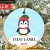 Boys First Christmas Custom Ornament, Personalized Baby Keepsake
