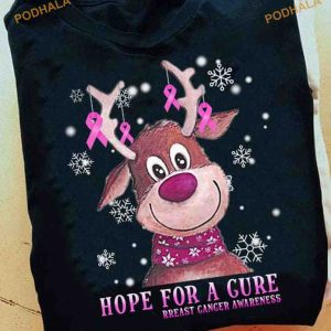 Breast Cancer Cure Hope Shirt, Best Family Christmas Gifts