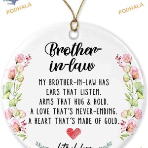 Brother in Law Christmas Ornament, Listening Ears Keepsake