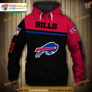 Buffalo Bills 3D Skull Zip Hoodie Mens Pullover Sweatshirt 1