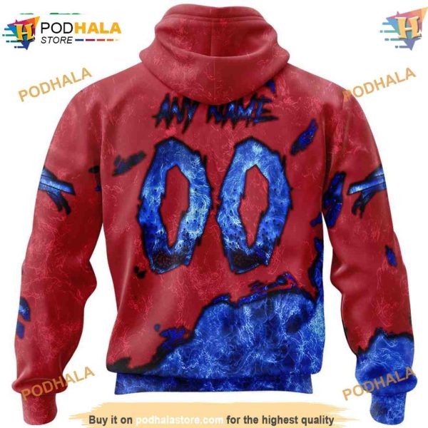 Buffalo Bills Hoodie 3D Devil Eyes, Unique Men’s Buffalo Bills Apparel