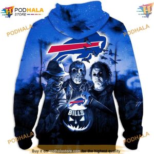 Buffalo Bills Hoodie 3D Halloween Horror Buffalo Bills Merch for Fans 2