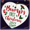 Bump's First Christmas 2023 Ornament, Pregnancy Announcement Keepsake