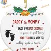Bumps First Christmas 2023 Pregnancy Announcement Ceramic Ornament