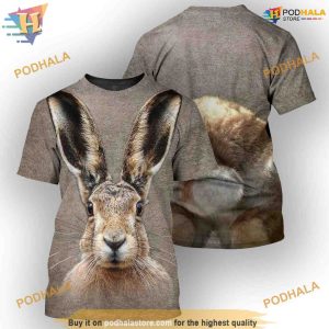 Bunny Full All Over Printed Funny Animal Costume 3D Hoodie Sweatshirt 2