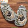 Butterfly Pug Dog Clog Classic Band Design, Perfect Friend Gift Crocs