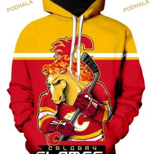 Calgary Flames Ultra Cool 3D Hoodie Trending Long Sleeve Apparel 1
