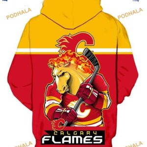Calgary Flames Ultra Cool 3D Hoodie Trending Long Sleeve Apparel 2