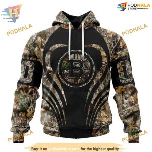 Camo Hunting Special Personalized NHL Boston Bruins Hoodie 3D Outdoor Apparel 1