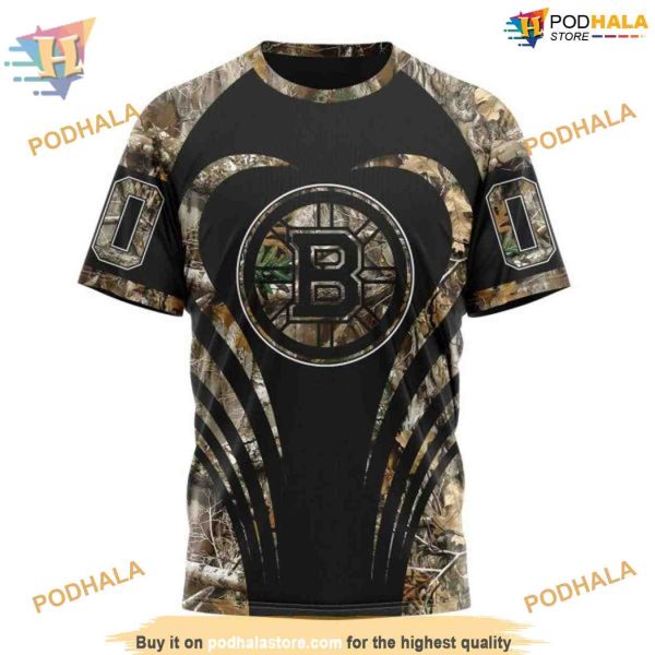 Camo Hunting Special Personalized NHL Boston Bruins Hoodie 3D, Outdoor Apparel