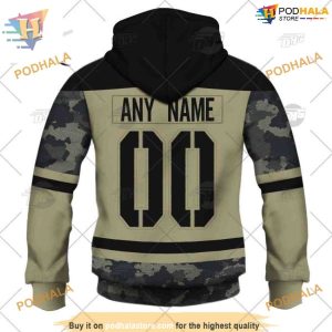 Camo Military Appreciation NHL Custom Practice Jersey Buffalo Sabres Hoodie 4