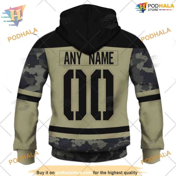 Camo Military NHL Appreciation Arizona Coyotes Hoodie 3D, Personalized Arizona Coyotes Gear