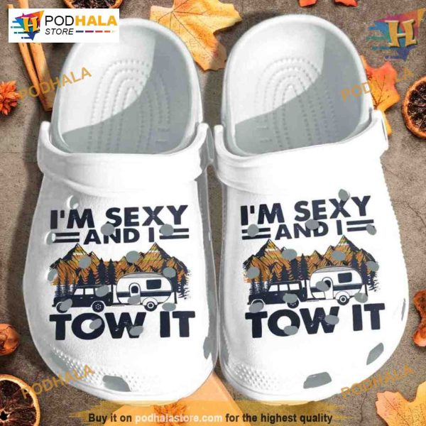 Camping Bus Shoes, Sexy Tow It We Love Camping, Funny Christmas Crocs