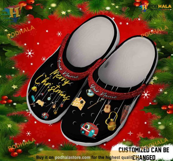 Camping Christmas Crocs Personalized Merry Clogs, Creative Christmas Gift Ideas