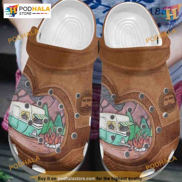 Camping Fire Crocs Shoes, Make Camping Feel Better, Great Xmas Gifts