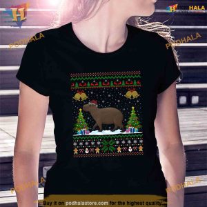 Capybara Animal Lover Xmas Gift Ugly Capybara Christmas Shirt 2