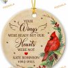 Cardinal Memorial 2023 Ornament, Personalized Family Sympathy Gift