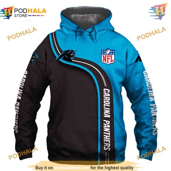 Carolina Panthers Hoodie 3D Cute Design, Carolina Panthers Merchandise