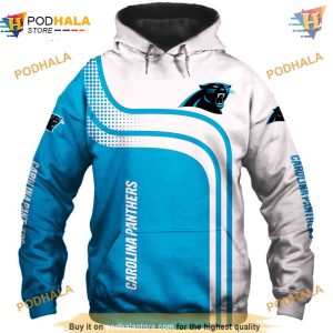 Carolina Panthers Hoodie 3D One Way Style, NFL Carolina Panthers Clothing