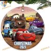 Cars-Themed 2023 Christmas Ornament, Customizable Family Name Design
