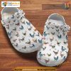 Cartoon Chicken White & Rooster Crocs, Great for Chicken Enthusiasts