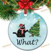 Cat Lover's Christmas Tree Ornament, Personalized Pet Decoration, Holiday Gift