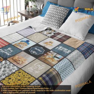 Cat Lovers Quilt Style Blanket Personalized Cat Blanket Custom Kitty Gift 3