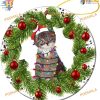 Cat with Lamp Bulb Ornament, Funny Christmas Tree Decor, 2023 Family Keepsake
