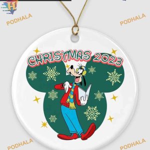 Celebrating with Goofy Ornament, 2023 Disney Xmas Decorations