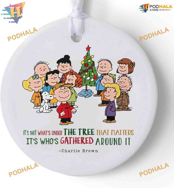 Charlie Brown & Friends Ornament, Family Christmas Tree Decor, Heartwarming Keepsake