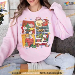 Charlie Brown Snoopy Xmas Peanuts Holiday Sweatshirt Creative Gift 2