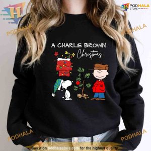 Charlie and the Snoopy Christmas Sweatshirt, Xmas Gift For Women Men Kids