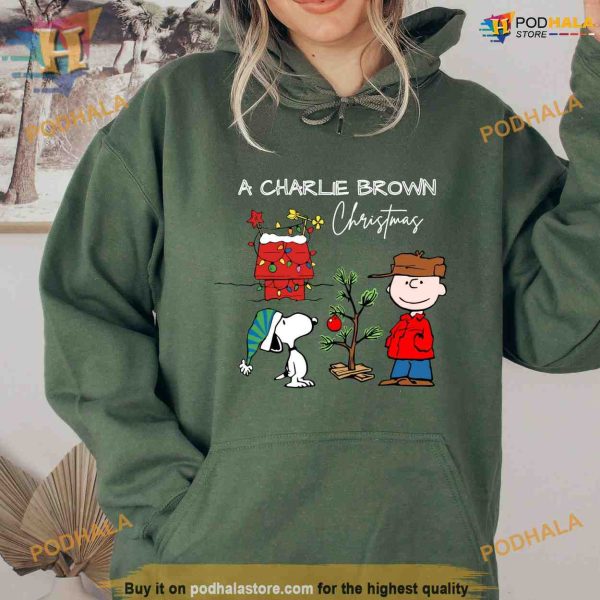 Charlie and the Snoopy Christmas Sweatshirt, Xmas Gift For Women Men Kids
