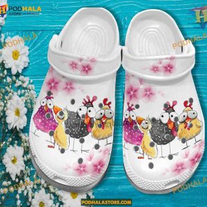 Cherry Flower Chicken Crocs, Trending Gifts for Women