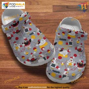 Chibi Chicken Knitting Band Crocs, Ideal Mom Gift, Stylish Footwear