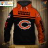 Chicago Bears 3D Skull Hoodie, NFL Chicago Bears Clothing for Fans