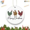 Chicken Christmas Keepsake 2023 Funny Christmas Ornaments