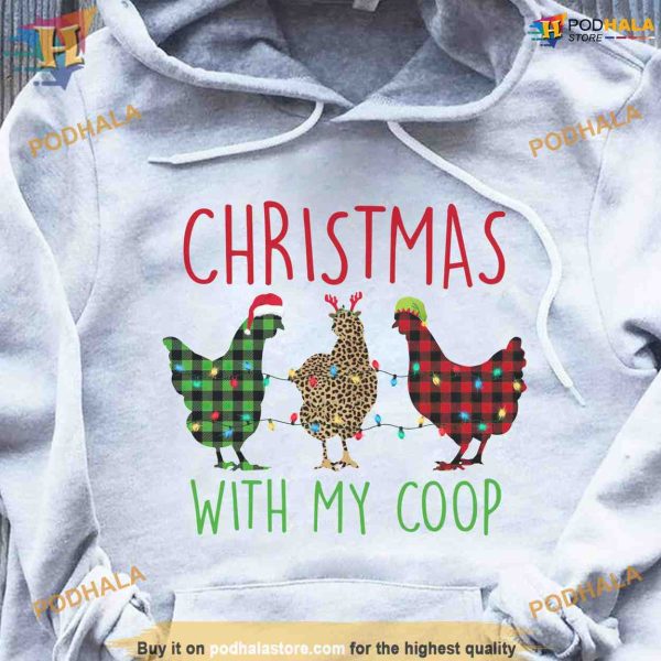 Chicken Coop Christmas Fun Shirt, Farm-Style Ugly Xmas Wear