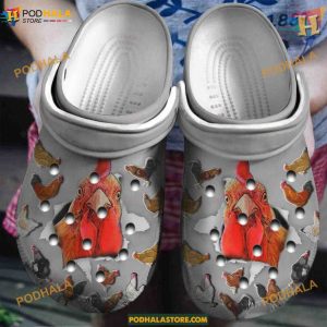 Chicken Hole Classic Clogs, Funny Crocs for Adults