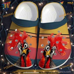 Chicken Look Custom Crocs, Creative Christmas Gifts for Poultry Fans