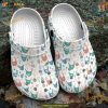 Chicken Lovers White Sole Crocs, Ideal Gifts for Chicken Enthusiasts