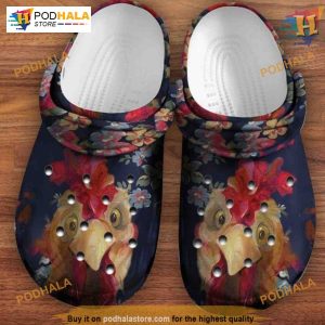 Chicken Paintings Farm Crocs, Perfect Mother’s Day Gift, Chicken Mom Style