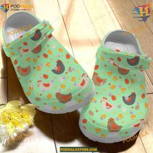 Chicken Pattern Crocs Cute Classic Clogs, Trending Funny Gifts