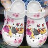 Chicken Talk White Sole Crocs, Unique Trending Gifts for Crocs Fans