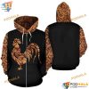 Chicken Wood Pattern Black Funny Christmas Hoodie, Xmas Gifts