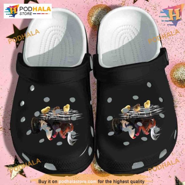 Chicken and Cock Crocs, Water-Friendly for Kids and Adults, Animal Lover Gift