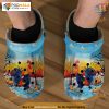 Chicken and Pumpkin Sleigh Crocs, Snowy Design, Halloween Holiday Gift