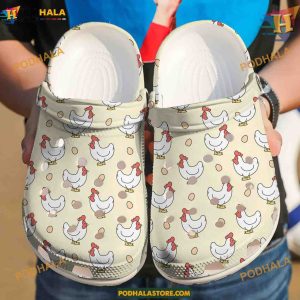 Chickens And Eggs Cartoon Crocs, Perfect Funny Crocs for Kids and Moms