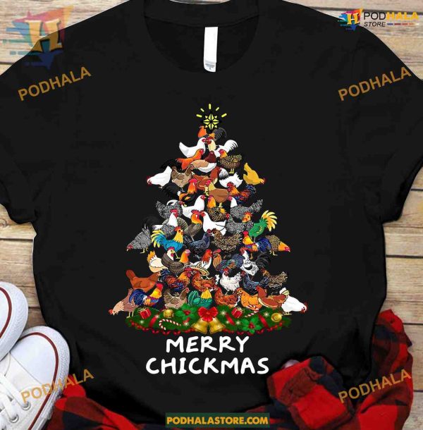 Chickmas Chicken Christmas Shirt, Family Christmas Shirt Ideas